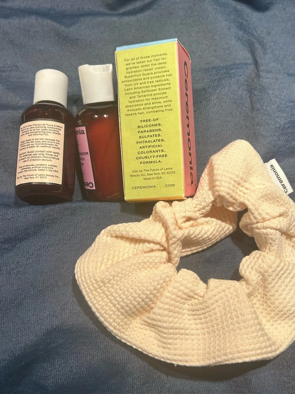 Ceremonia Minis Haircare Set + Branded Scrunchie